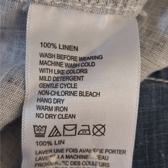 Tommy Bahama Womens Coastal Boho Linen Shirt Button Up Country Beachy Small P - Picture 8 of 10